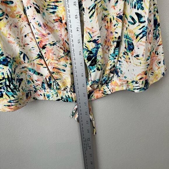 Parker‎ Womens 100% Silk Top One Size Sleeveless Blouse Floral Open Back Tie - Picture 5 of 12